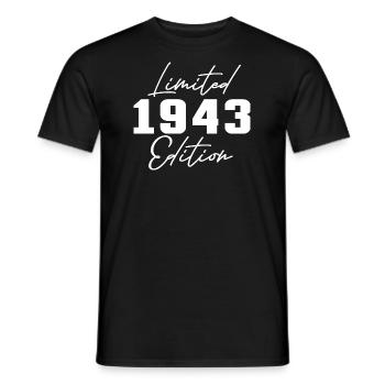 80e anniversaire Hommes Femmes Anniversaire 80 ans - T-shirt homme - noir - Devant - AI Model Male 178 light (178cm)
