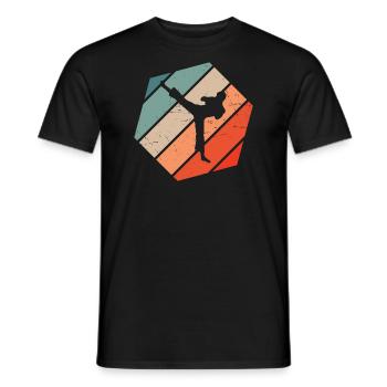 Kickboxeur Homme Boxe Femmes Kickboxing - T-shirt homme - noir - Devant - AI Model Male 178 light (178cm)
