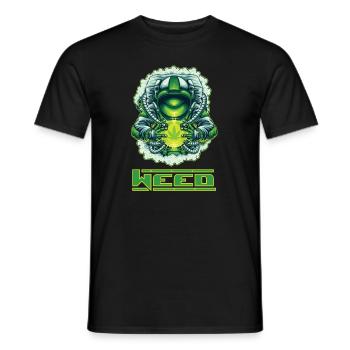 Gras - Männer T-Shirt - Schwarz - Vorne - AI Model Male 178 light (178cm)