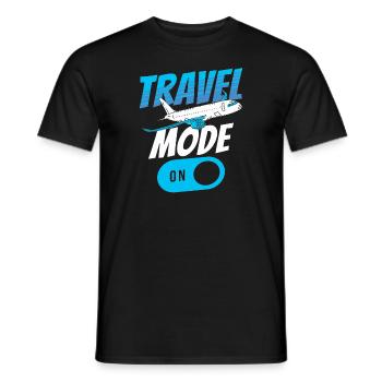 Travel mode - Männer T-Shirt - Schwarz - Vorne - AI Model Male 178 light (178cm)