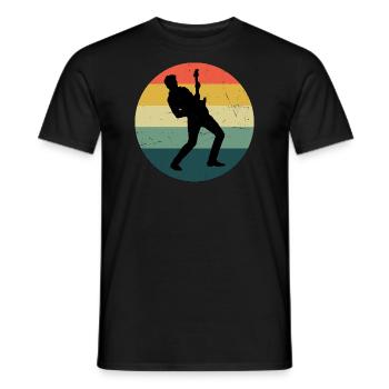 Guitar classical guitar Electric Guitar Women - Men's T-Shirt - black - Front - AI Model Male 178 light (178cm)