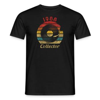 1988 Vinyl Retro Vintage Music - Männer T-Shirt - Schwarz - Vorne - AI Model Male 178 light (178cm)