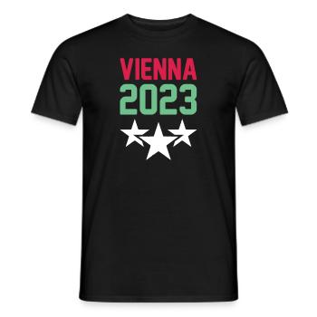 Vienna 2023 Wien Krone - Men's T-Shirt - black - Front - AI Model Male 178 light (178cm)
