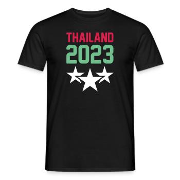 Thaïlande 2023 Krone - T-shirt homme - noir - Devant - AI Model Male 178 light (178cm)