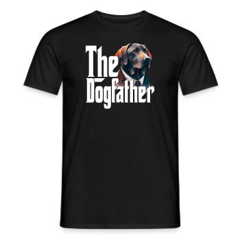 Labrador Retriever Dog Dad Dogfather Dogs Daddy Fa - Men's T-Shirt - black - Front - AI Model Male 178 light (178cm)