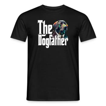 Labrador Retriever Dog Dad Dogfather Dogs Daddy Fa - Men's T-Shirt - black - Front - AI Model Male 178 light (178cm)