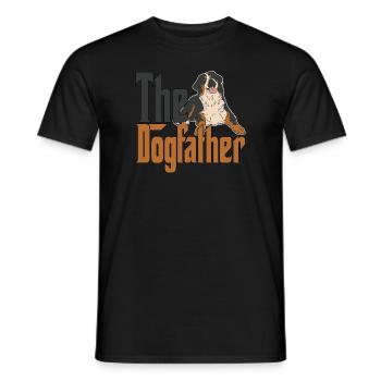 Bouvier Bernois Chien Papa Dogfather Chiens PapaB - T-shirt homme - noir - Devant - AI Model Male 178 light (178cm)