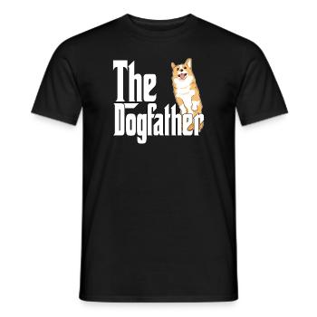 Corgi Dog Dad Dogfather Dogs Daddy Father Rottie - Männer T-Shirt - Schwarz - Vorne - AI Model Male 178 light (178cm)