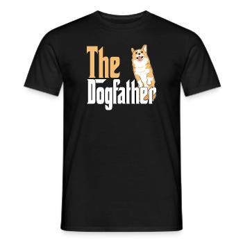 Corgi Dog Dad Dogfather Dogs Daddy Father Rottie - Männer T-Shirt - Schwarz - Vorne - AI Model Male 178 light (178cm)