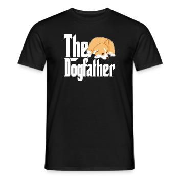 Corgi Dog Dad Dogfather Dogs Daddy Father Rottie - Männer T-Shirt - Schwarz - Vorne - AI Model Male 178 light (178cm)