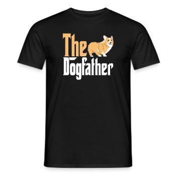 Corgi Dog Dad Dogfather Dogs Daddy Father Rottie - Männer T-Shirt - Schwarz - Vorne - AI Model Male 178 light (178cm)