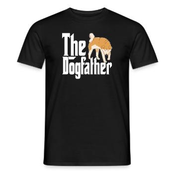 Akita Chien Papa Dogpère Chiens Papa Père Rottie - T-shirt homme - noir - Devant - AI Model Male 178 light (178cm)