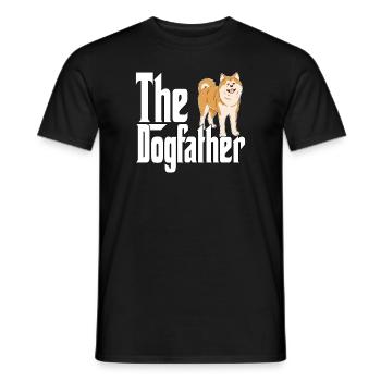 Akita Chien Papa Dogpère Chiens Papa Père Rottie - T-shirt homme - noir - Devant - AI Model Male 178 light (178cm)