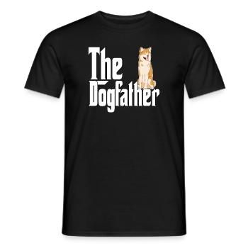 Akita Chien Papa Dogpère Chiens Papa Père Rottie - T-shirt homme - noir - Devant - AI Model Male 178 light (178cm)