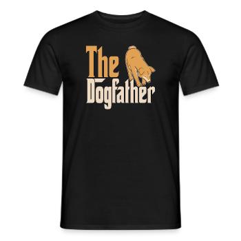 Shiba Inu Chien Papa Chien Père Chiens Papa Père Rott - T-shirt homme - noir - Devant - AI Model Male 178 light (178cm)