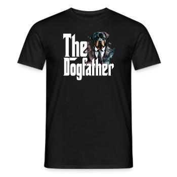 Rottweiler Dog Dad Dogfather Dogs Daddy Father Rot - Männer T-Shirt - Schwarz - Vorne - AI Model Male 178 light (178cm)