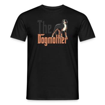 Chien de montagne suisse Maman Chienne Chienne Chiens Maman - T-shirt homme - noir - Devant - AI Model Male 178 light (178cm)