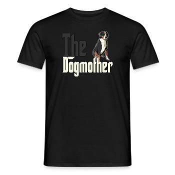 Chien de montagne suisse Maman Chienne Chienne Chiens Maman - T-shirt homme - noir - Devant - AI Model Male 178 light (178cm)