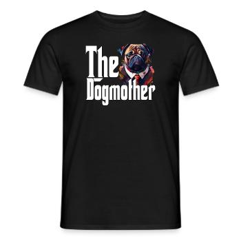 Carlin Chien Maman Chienne Chiens Maman - T-shirt homme - noir - Devant - AI Model Male 178 light (178cm)