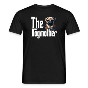 Carlin Chien Maman Chienne Chiens Maman - T-shirt homme - noir - Devant - AI Model Male 178 light (178cm)