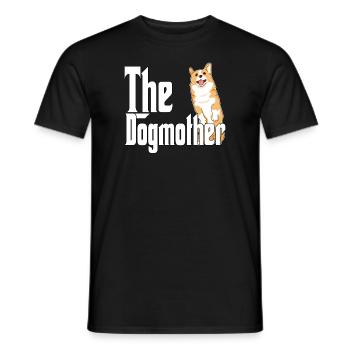 Corgi Dog Mom Dogmother Dogs Mommy - Männer T-Shirt - Schwarz - Vorne - AI Model Male 178 light (178cm)