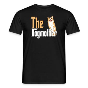 Corgi Dog Mom Dogmother Dogs Mommy - Männer T-Shirt - Schwarz - Vorne - AI Model Male 178 light (178cm)