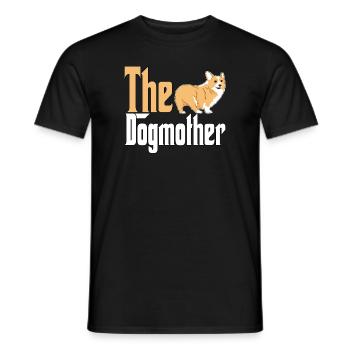 Corgi Dog Mom Dogmother Dogs Mommy - Männer T-Shirt - Schwarz - Vorne - AI Model Male 178 light (178cm)