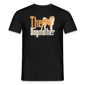 Akita Chien Maman Chienne Chiens Maman - T-shirt homme - noir - Devant - AI Model Male 178 light (178cm)