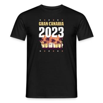 Grande Canarie 2023 (Garantie du prix le plus bas) - T-shirt homme - noir - Devant - AI Model Male 178 light (178cm)