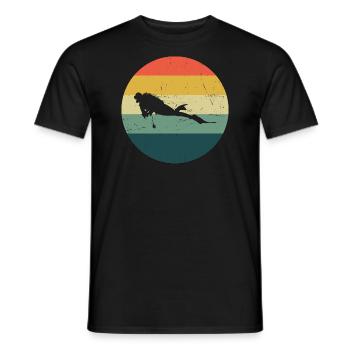 Free Dive Femmes Plongeur Plongeur Plongeur Hommes - T-shirt homme - noir - Devant - AI Model Male 178 light (178cm)