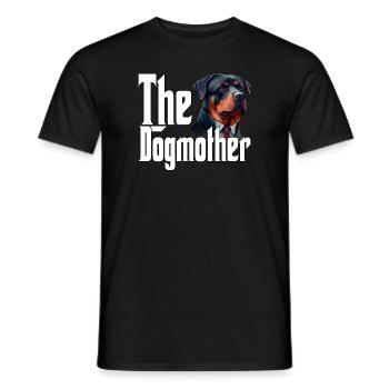 Rottweiler Chien Maman Chienne Chiens Maman Rottie - T-shirt homme - noir - Devant - AI Model Male 178 light (178cm)