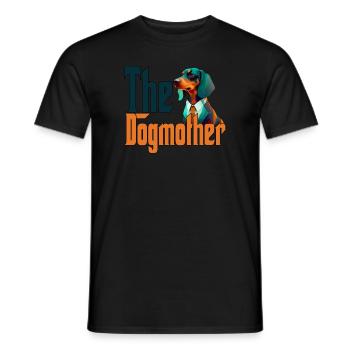Teckel Chien Maman Chienne Chiens Maman Rottie - T-shirt homme - noir - Devant - AI Model Male 178 light (178cm)
