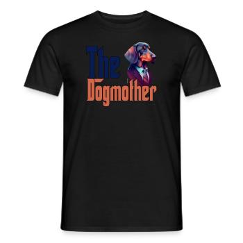 Teckel Chien Maman Chienne Chiens Maman Rottie - T-shirt homme - noir - Devant - AI Model Male 178 light (178cm)