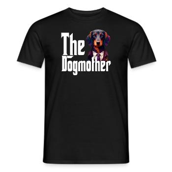 Teckel Chien Maman Chienne Chiens Maman Rottie - T-shirt homme - noir - Devant - AI Model Male 178 light (178cm)