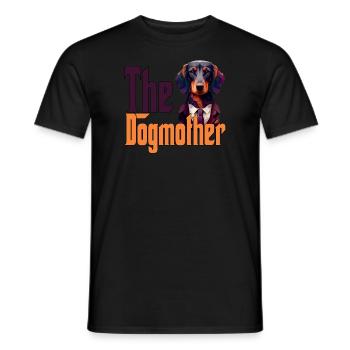 Teckel Chien Maman Chienne Chiens Maman Rottie - T-shirt homme - noir - Devant - AI Model Male 178 light (178cm)