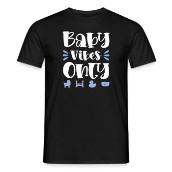 Baby Vibes uniquement - T-shirt homme - noir - Devant - AI Model Male 178 light (178cm)