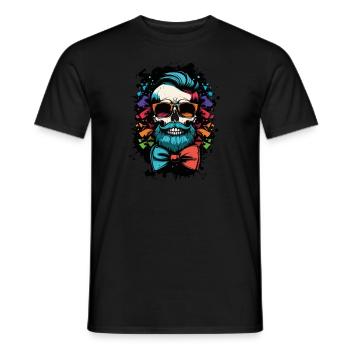 Skeleton Bachelor Groom Bachelor Bachelor Party - T-shirt homme - noir - Devant - AI Model Male 178 light (178cm)