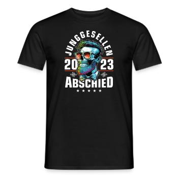 Junggesellenabschied 2023 Jga Skelett - Männer T-Shirt - Schwarz - Vorne - AI Model Male 178 light (178cm)