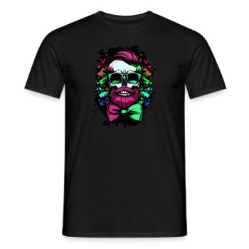 JGA Crew Skeleton Bachelor Bachelor Stag Party - Men's T-Shirt - black - Front - AI Model Male 178 light (178cm)