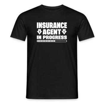 Insurance Agent In Progress Gift Idea - Männer T-Shirt - Schwarz - Vorne - AI Model Male 178 light (178cm)