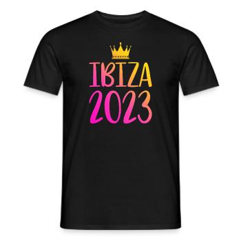 Ibiza 2023 - Männer T-Shirt - Schwarz - Vorne - AI Model Male 178 light (178cm)