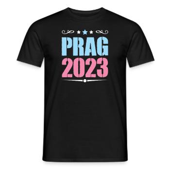 Prague 2023 - T-shirt homme - noir - Devant - AI Model Male 178 light (178cm)