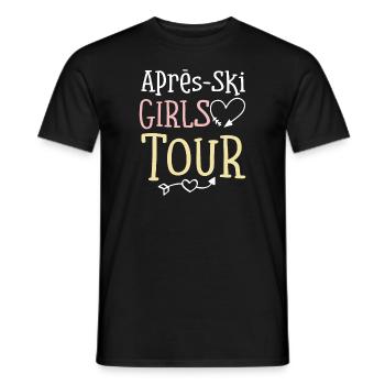 Apres-Ski Girls Tour - Männer T-Shirt - Schwarz - Vorne - AI Model Male 178 light (178cm)