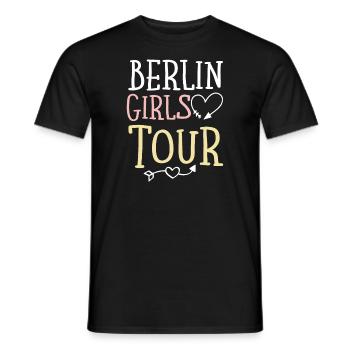 Berlin Girls Tour - Men's T-Shirt - black - Front - AI Model Male 178 light (178cm)
