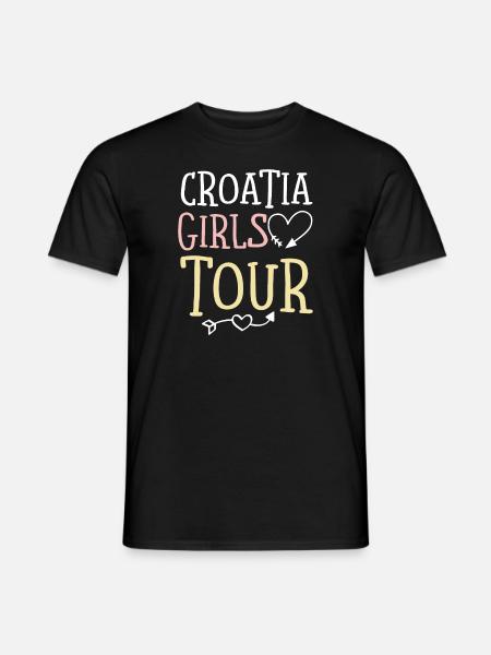 Kroatien Girls Tour - Männer T-Shirt - Schwarz