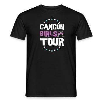 Cancun Girls Tour - T-shirt homme - noir - Devant - AI Model Male 178 light (178cm)