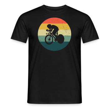 Hommes Vélo de route Femmes Vélo de route Vélo de route - T-shirt homme - noir - Devant - AI Model Male 178 light (178cm)