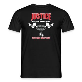 DOG 1 - Men's T-Shirt - black - Front - AI Model Male 178 light (178cm)