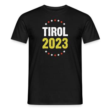 Tyrol 2023 - T-shirt homme - noir - Devant - AI Model Male 178 light (178cm)