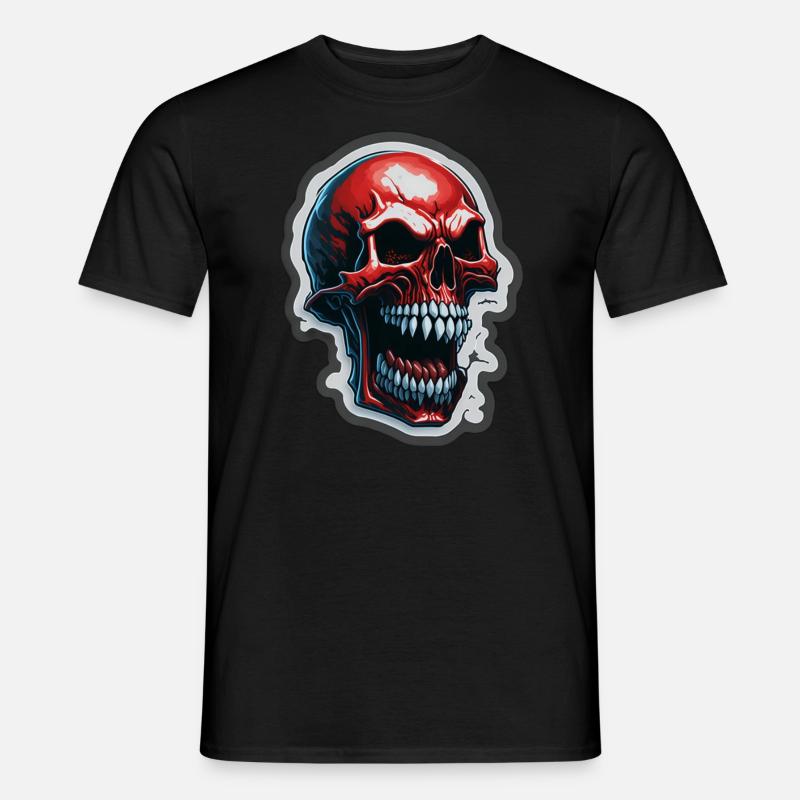 Red Vampire Skull - Men’s T-shirt - black